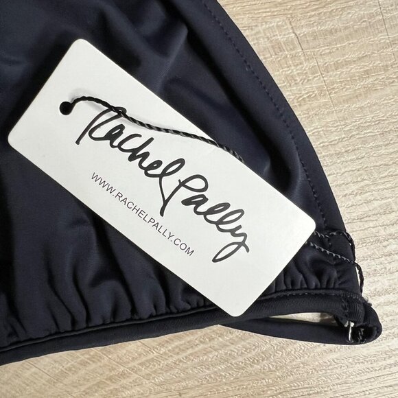 NWT Rachel Pally Tahoe Halter Bikini Swim Top Black Small‎ - Picture 2 of 6